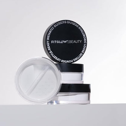 Fitglow Beauty - Translucent Bamboo Hyaluronic Loose Setting 9 g) 0.3 oz