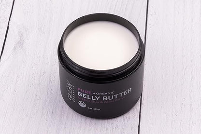 100% Organic Belly Butter, Prevents Stretch