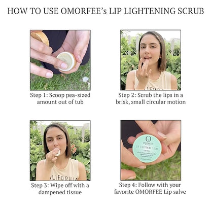 Omorfee 100% Organic Lip Lightening Scrub,