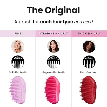 Tangle Teezer Original Detangler Brush, Dry & Wet Hairbrush for All Hair Types, Pink Fizz