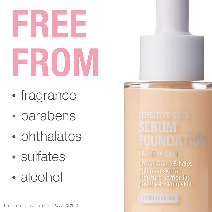 Neutrogena Healthy Skin Sensitive Skin Serum Foundation with Light 02, 1 oz