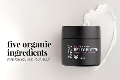 100% Organic Belly Butter, Prevents Stretch