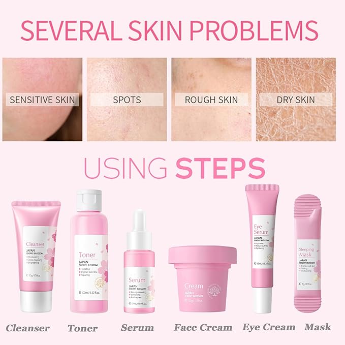 Skincare Gifts For Teenage Girls,Cherry Blossom