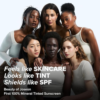Beauty of Joseon Daily Tinted Fluid Sunscreen 12 Shades for Face Moisturizing Broad Spectrum SPF 40 Korean Skincare 50ml, 1.69 fl.oz #MY220