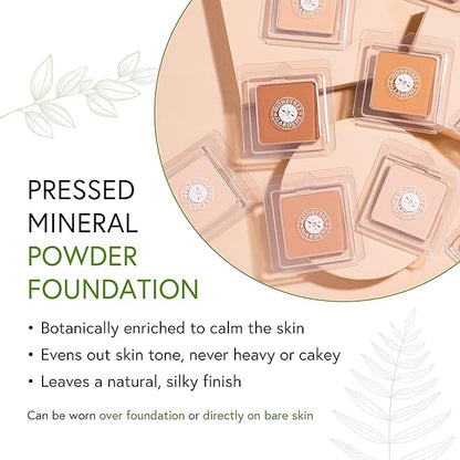 Honeybee Gardens Pressed Mineral Powder Foundation Refill, Avignon, Vitamin E, 7.5g
