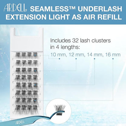 Ardell Seamless Light-as-Air Underlash Extensions Refill Kit - DIY Lash Clusters, Eyelash Extension, Customizable & Lightweight, Natural Look Lashes, 1-Pack