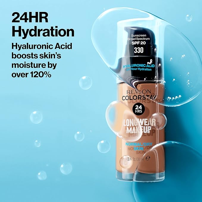 Revlon Liquid Foundation, ColorStay Face Makeup for Normal 400 Caramel, 1.0 Oz