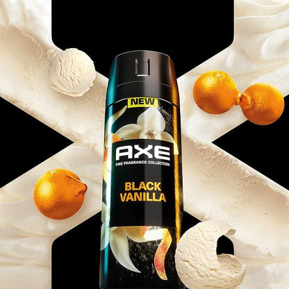 AXE Fine Fragrance Collection Premium Deodorant Body Spray for Men - Variety Pack - Blue Lavender, Aqua Bergamot, Golden Mango, & Black Vanilla - Pack of 4 72H Odor Protection, Aluminum Free, 4 oz