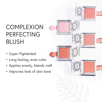 Honeybee Gardens Complexion Perfecting Blush in Rendezvous, Soft Neutral Rose, Pigmented, Vegan & Gluten-Free, 8.5g