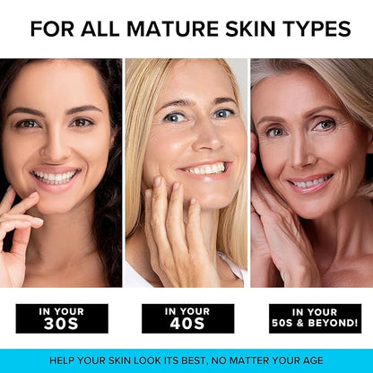SimplyVital Collagen, Retinol & Hyaluronic Acid Cream - Anti-Aging Retinol Cream for Face, Neck & Décolleté - Made in USA - Daily Moisturizer Face Cream - 3,38 fl oz