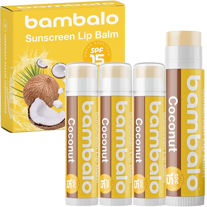4-Pack Coconut SPF 15 Lip Balm