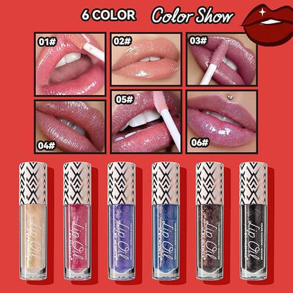3Pcs Boss Up Color Changing Lip Oil, Shimmering Lip