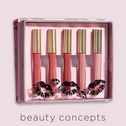 Beauty Concepts Lip Gloss Collection – Shimmering, Glossy Lip Makeup Set for a Radiant Finish, Pink