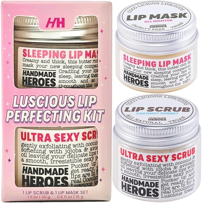 100% Natural Lip Scrub, Vegan Conditioning Gift