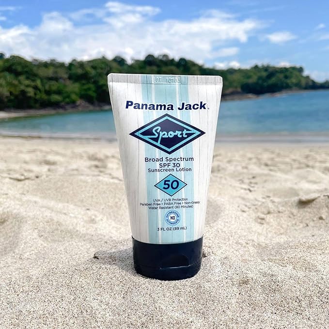 Sport Sunscreen Lotion - SPF 50, Broad Spectrum UVA/UVB Protection, Non-Greasy, PABA, Paraben, Gluten & Cruelty Free, Water Resistant (80 Minutes), 3 FL OZ