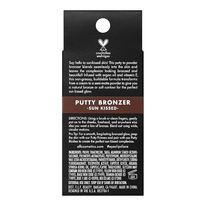 e.l.f. Putty Bronzer, Creamy & Highly Pigmented Formula, Sun Kissed, 0.35 Oz