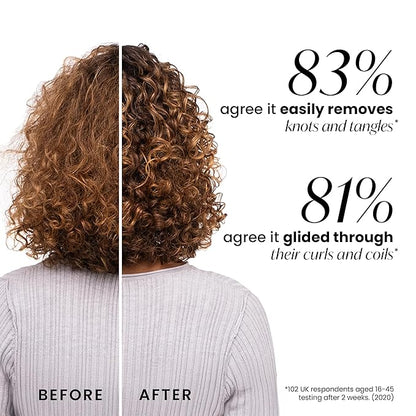 Tangle Teezer Ultimate Detangler Curly Hair Brush, Dry & Wet Hairbrush, Reduces Frizz & Breakage, for 3C to 4C Curly Hair Types, Cyber Lime & Pink
