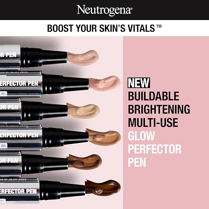 Neutrogena Healthy Skin Glow Perfector Pen, Lightweight Brightening Highlight, Tan, 1 oz