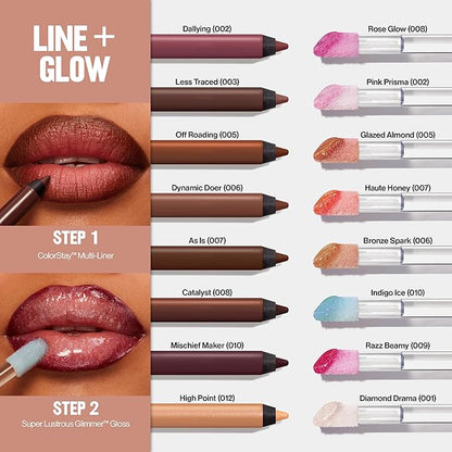 Revlon ColorStay Multi-Liner, Creamy Formula, Multiuse For Lips, Eyes & Face, Precision Brush for Easy Blending, 008 Catalyst