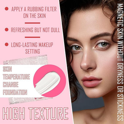 2PCS Color Changing Foundation,Full Coverage Foundation Long Lasting Base A 30ml