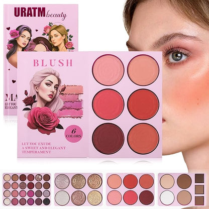 4-Layer Book-Style Foldable Makeup Palette Set | Portable