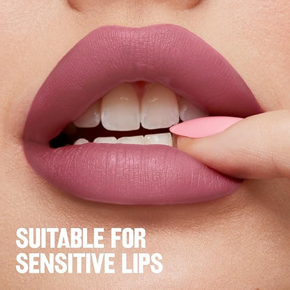 Revlon ColorStay Limitless Matte Liquid Lipstick, Vegan Formula, No-Budge, Longwear Lip Color, Long Lasting, Lightweight/Comfortable, Waterproof, 011 Fire Off, 0.17 fl oz