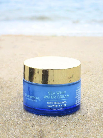 SpaScriptions Marine Moisture Sea Whip Water Cream, Daily Facial Moisturizing Cream, Formulated with Restoring Ceramides, 1.7 fl oz, Cruelty Free