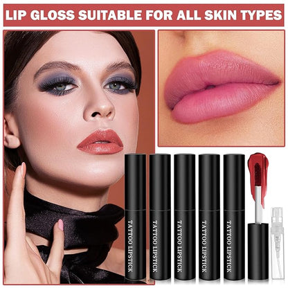 AWCCXMYM 5 Colors Peel Off Lip Stain Lip Long