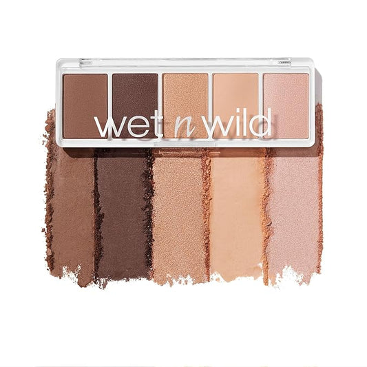wet n wild Color Icon Eyeshadow Makeup 5 Pan Palette, Matte, Shimmer, Metallic, Long Wearing, Rich Buttery Pigment, Cruelty Free - Gold Whip