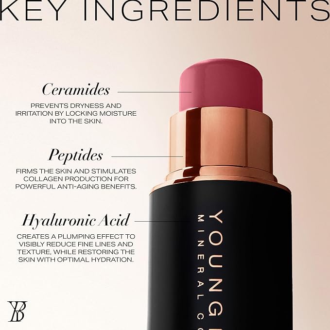 Youngblood VividLuxe Crème Blush Stick, Crème Brûlée