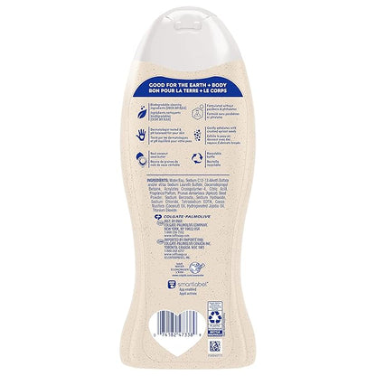 Softsoap Body Wash, Coconut Butter Scrub , Exfoliating Body Wash, 20 Ounce, 4 Pack