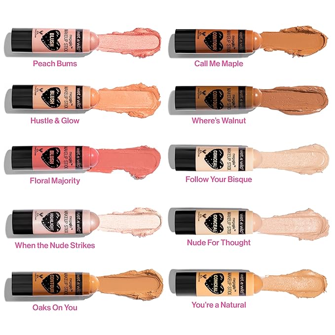 wet n wild MegaGlo Makeup Stick Peach Bums Stick Bundle
