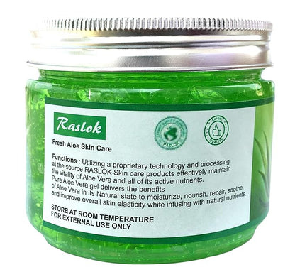 Aloe Vera Gel Pure Natural Organic Aloe Gel For Moisturizing Face Skin & Hair Care (Cucumber, 11.46 OZ)