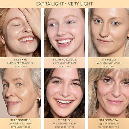 ILIA - Super Serum Skin Tint SPF 40 | Non-Comedogenic, Vegan, Lightweight to Help Against Blue Light, + Pollution while Hydrating, Smoothing, + Refining (Sombrio ST2.5, 1 fl oz | 30 ml)