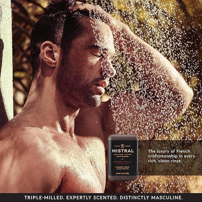 Mistral Bar Soap, Bourbon Vanilla, Large, Natural Exfoliation